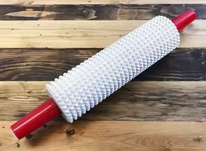 White Marble and Metal <b>Pastry</b> <b>Pin</b> with Polished Finished Perfect for Baking and Kitchenware <b>Rolling</b> Tasks Everyday Use Tool - Product Image 3