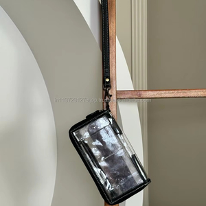 กระเป๋าสตางค์คลัทช์แบบใสสำหรับผู้หญิงโอเอ็มกระเป๋าหนังเครื่องมือแกะสลักหนังดีไซน์ใหม่วินเทจ - Product Image 5