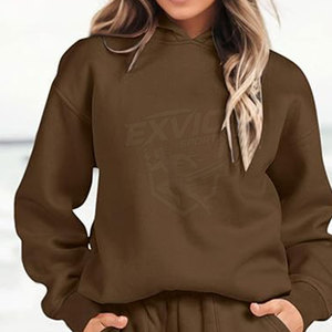 Fashionable Women Hoodie & <b>Short</b> Set Fashionable Sportswear Long <b>Sleeve</b> Hoodie & <b>Shorts</b> Sets - Product Image 4