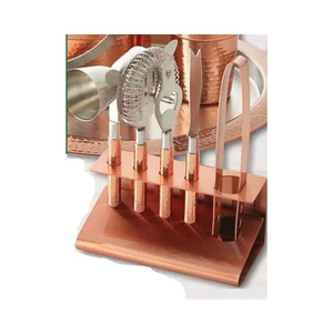 Vente en gros du meilleur nouvel ensemble d'outils de bar professionnel en cuivre à un prix abordable disponible en Inde. - Product Image 1