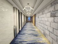 Preiswerter Flur Korridor und Gästezimmer bedruckter Teppich Appartment Wohnung floral Muster Wand zu Wand industrielle Teppiche