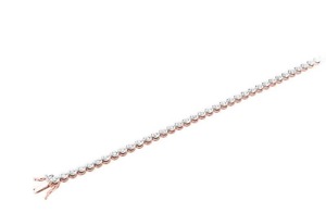 Pulsera con Diamantes Cultivados en Laboratorio de Corte Redondo Sutil de 1.50 Ct F-G VS en Platino para Fiesta de Compromiso para Mujer, Producto al por Mayor - Product Image 3