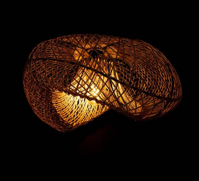 Wicker Hanging Light - Rattan Pendant Lamp - Bamboo & Rattan Handicrafts
