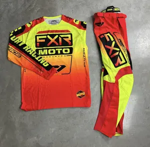 חליפת מוטוקרוס מותאמת אישית לגופיית מירוץ BMX עם מכנסי MX סובלימציה בכל צבע 2024