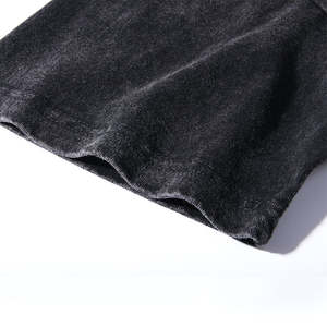 เสื้อยืดโอเวอร์ไซส์สำหรับผู้ชายเสื้อยืดผ้าฝ้ายฟอกสีแบบว่างเปล่าเสื้อยืดวินเทจพิมพ์ลายได้ตามต้องการ - Product Image 5