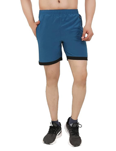 Pantalones cortos de entrenamiento para hombre Pantalones cortos de gimnasio de secado rápido para hombres Pantalones cortos atléticos para correr con bolsillos con cremallera - Product Image 2