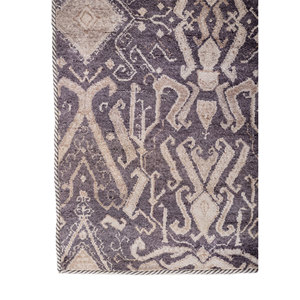 Alfombras de Bambú y Seda Tejidas a Mano con Patrón Geométrico Rosa y Morado Someplace Time AKBS-1160(FR) para Sala de Estar, Alfombras Jaipur US - Product Image 4