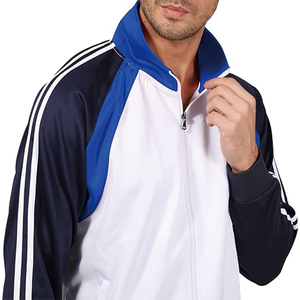 Ensemble de survêtements de course athlétiques décontractés de haute qualité pour hommes jogging à fermeture éclair complète personnalisé avec poches sweat à capuche et sweat-shirt pour hommes OEM - Product Image 4