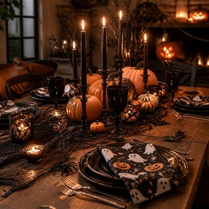 Halloween Party Napkins Printed Pumpkin Ghost Design Disposable <b>Paper</b> Napkins for Halloween Party Table Decor - Product Image 3