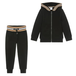 Survêtement pour enfants de haute qualité vêtements d'hiver personnalisés pour garçons uni noir avec logo personnalisé meilleure qualité en gros - Product Image 6