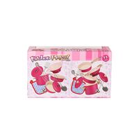Vardem Toys 3815-6A Ensemble de casseroles en émail rose 11 pièces, ustensiles de cuisine adaptés aux enfants de 3 ans et plus, fabriqué en Turquie