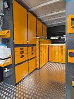 Gabinete de Almacenamiento Modular Moderno para Camioneta OEM, 12 Cajones, Estructura Desmontable, Fácil de Ensamblar, Recubrimiento Electrostático en Polvo, Comercial