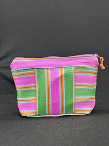 Cierre de cremallera reutilizable tejido de nailon Bolsas de rayas ecológicas Opciones a granel de supermercado personalizables - Product Image 4