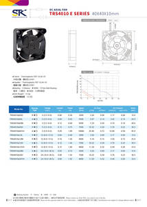 STK TRS4010 E Series 40*40*10mm DC Axial Exhausted Cooling <b>Fan</b> 5V <b>12V</b> 24V Customizable Plastic for Manufacturing Plant OEM/ODM - Product Image 2