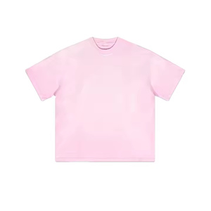 เสื้อสไตล์วินเทจใส่ได้ทั้งชายและหญิงแบบธรรมดาสีชมพูใส่ได้พอดีตัว150gsm ผ้าโพลีเอสเตอร์/ ผ้าฝ้ายฮิปฮอปอย่างรวดเร็ว - Product Image 1