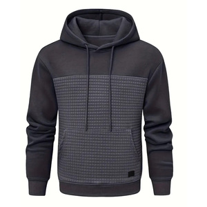Pull à capuche en molleton de coton 100% pour hommes, tissage tricoté anti-rétrécissement, sweat à capuche de taille pour hommes, vente en gros - Product Image 1