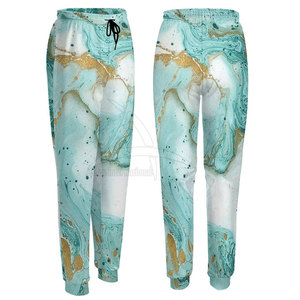 Custom Print Logo Women Sublimation <b>Trouser</b> Winter Mid Waist Flat Front 100% Cotton Eco-Friendly Pakistan Manufacture - Product Image 5