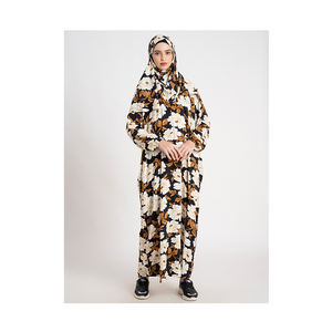 Último Modelo 2024, Abaya Personalizada para Mujer Musulmana, Venta Caliente en Dubái, Vestido Khimar de Poliéster con Manga Larga, Disponible a Buen Precio - Product Image 1