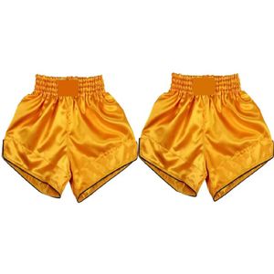 กางเกงมวยไทยขาสั้นสำหรับผู้ชายและผู้หญิงกางเกงต่อยมวย MMA แบบใหม่เกรดสูง - Product Image 4