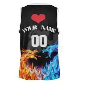 Ropa deportiva para exteriores, conjuntos transpirables de talla grande, Material de poliéster 100%, uniforme de baloncesto personalizado de alta calidad, logotipo personalizado - Product Image 5