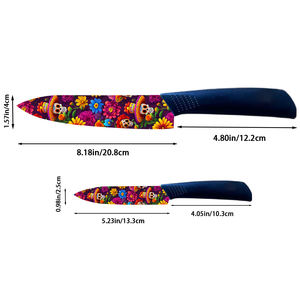 Juego de 2 Cuchillos de Cocina Ecológicos y Duraderos con Mango de Plástico Ambidiestro, Cuchillo de Chef Afilado, en Existencia, Precio de Fábrica, Entrega Rápida - Product Image 2