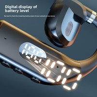 Tampilan Baterai LED Baru Kiri Kanan Universal Pakai Putar Satu Telinga Nirkabel ENC Klasik Sport Drive Stereo Earphone
