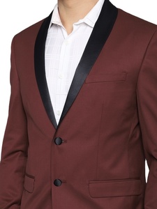 2024 moda últimos trajes de graduación ajustados para hombres 3 piezas trajes de negocios vestido de boda chaleco esmoquin estambre traje de pana hombres - Product Image 3