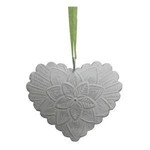 Elegante colgante de metal corazón adorno de Navidad vacaciones decoración del hogar - Product Image 3