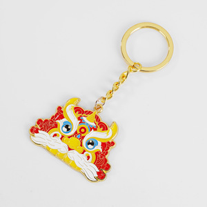 Custom Metal <b>Carabiner</b> <b>Keychain</b> with Cartoon Design Silk Screen Printing Creative Gift for Students - Product Image 2