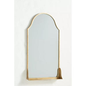 Modern Luxury Large Bathroom Wall Mirror Decorative <b>Gold</b> Metal <b>Frame</b> with Metal Base Accessories Decorative Wall Mirror - Product Image 1
