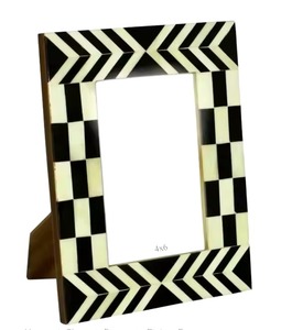 กรอบรูปกระดูกและเรซิ่นแบบคลาสสิกไม้ม๊อบและฝังมุกกรอบรูปสำหรับความทรงจำนิรันดร์ - Product Image 6