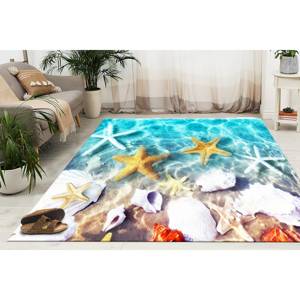 Alfombra Tradicional de Lana Estampada para Comedor, Alfombra Ecológica con Respaldo de Látex y Diseño de Patchwork - Product Image 5