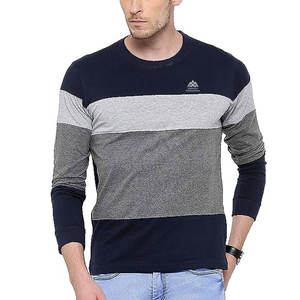 T-shirts à manches longues pour hommes taille personnalisée à la mode et confortable tissu tricoté bas quantité minimale de commande - Product Image 1