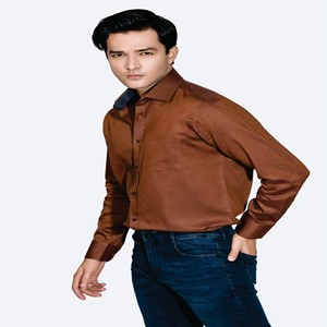 เสื้อเชิ้ตผู้ชายแขนยาวแบบมีกระดุมแบบลำลองสำหรับธุรกิจมีรอยยับไม่ยับผลิตตามสั่ง OEM - Product Image 3