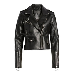 Blouson en cuir pour moto pour femme taille adulte Fabrication de la meilleure qualité Blouson en cuir de moto authentique - Product Image 4