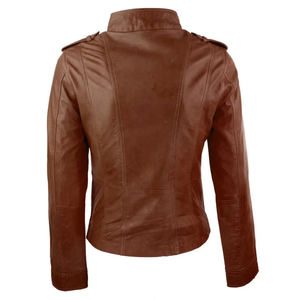 High-Quality Women Motorcycle Leather <b>Jacket</b> Slim Fit Cowhide Leather <b>Jacket</b> Stylish Design Women Leather <b>Jackets</b> Zipper <b>Jackets</b> - Product Image 3