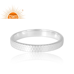 Nuevo diseño de patrón 925 anillo de banda de plata esterlina para mujer joyería personalizada para mujer regalo para ella. - Product Image 3