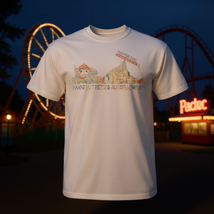 เสื้อยืดพิมพ์ลายกราฟิกวินเทจ Paragon Park Retro Amusement สำหรับผู้ชาย เสื้อยืดพิมพ์ลายกราฟิกวินเทจสำหรับผู้ชายสำหรับใช้ในงานส่งเสริมการขาย - Product Image 3