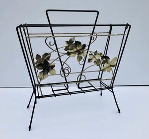Modern Flower Design Wrought Iron Metal Adjustable Magazine Holder Racks with Customizable Color for Home and <b>Office</b> Decoration - Product Image 1
