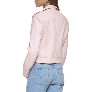 Nouveau décontracté nouveaux modèles Oem et Logo broder veste en cuir Chenille veste en cuir véritable respirant pour femmes véritable - Product Image 6