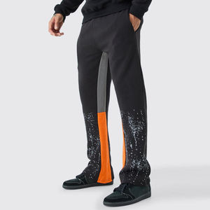 กางเกงผู้ชายผ้าฝ้ายโพลีเอสเตอร์สีทึบทำจากวัสดุแบบใหม่ - Product Image 1