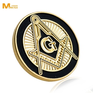 Épinglettes maçonniques personnalisées en usine Insigne en métal personnalisé Logo Promotion Épingle cadeau - Product Image 4