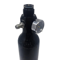 Tanque de Aire de Aluminio de 13ci y 3000psi, Cilindro Recargable para Sistemas de Paintball, Certificado CE/DOT, Doble Disco de Seguridad, Directo de Fábrica