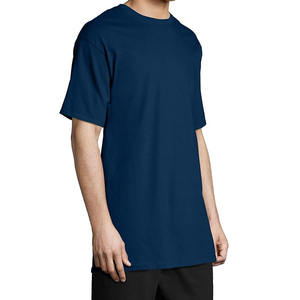 T-shirt décontracté pour homme à manches courtes, couleur unie, 100% coton tricoté, 220g, coton pur, logo imprimé - Product Image 5