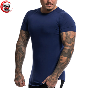 Camiseta deportiva 100% de algodón de alta calidad para hombre con manga corta Color sólido y cuello redondo Camiseta de calidad para hombre - Product Image 1
