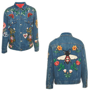 Venta al por mayor chaquetas de mezclilla de las mujeres en diferentes tamaños y colores Casual y uso al aire libre de los hombres bordados chaqueta de mezclilla - Product Image 1