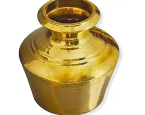 卡拉什·洛塔 (Kalash Lota) 用于节日法会崇拜铜卡拉什·洛塔 (Kalash Lota) 卡拉什印度普亚 (pooja) 配件，用于崇拜神灵和印度制造