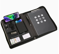 Clip Organizador Multifunción para Bolso con Carga Inalámbrica de 8000 mAh, Logotipo LED y Memoria USB