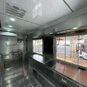 Camión de Comida Móvil Remolcable de Acero Inoxidable para Snacks y Comida Rápida - Product Image 5