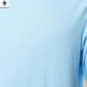 Vente en gros T-shirt homme 100% coton de haute qualité, col rond respirant avec motif solide de style Hip Hop et technique de teinture unie - Product Image 4